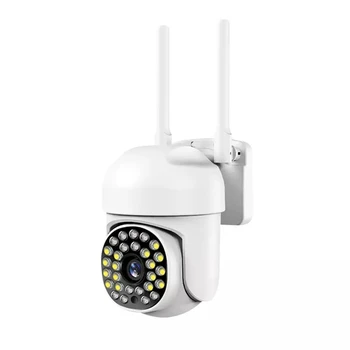 1 комплект Камеры безопасности с точечными светильниками Цветная Проводная камера наблюдения ночного видения Камеры умного дома Белый