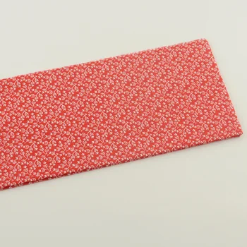 1 шт ткани ткань с цветочным принтом красная хлопчатобумажная ткань толстая четверть 50 см x 50 см лоскутное шитье tecido crafts шитье домашнего текстиля