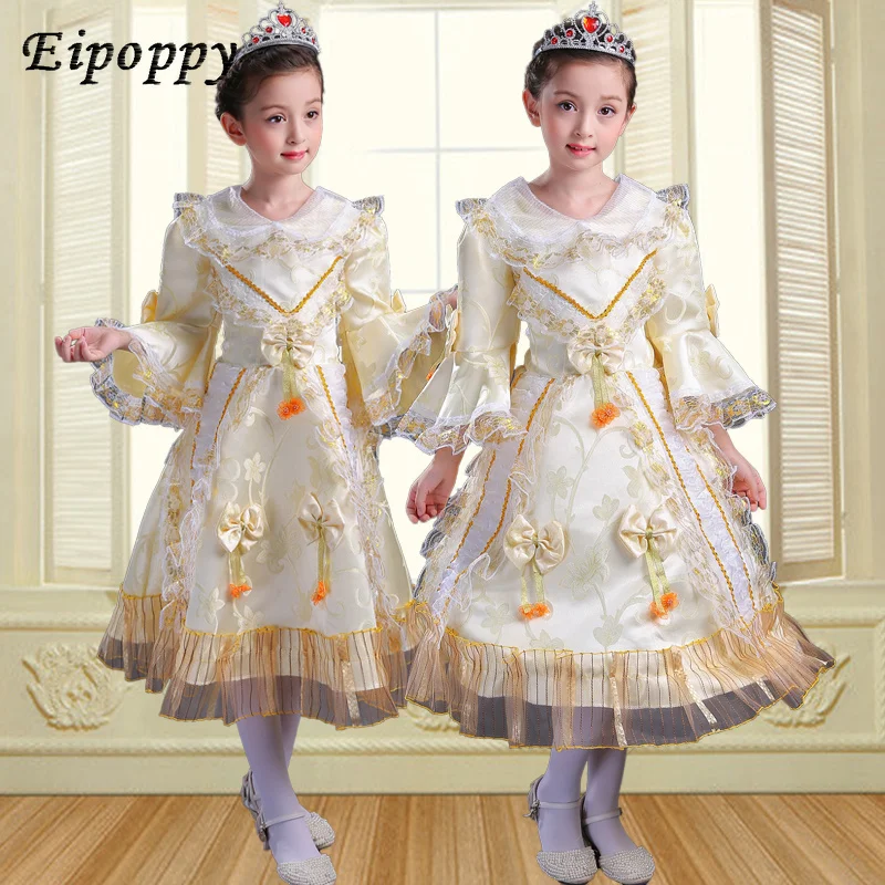 Детский костюм для выступления принца и принцессы, армейская одежда в европейском стиле для мальчиков, театральное платье для девочек, придворное платье для девочек