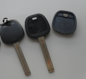 10ШТ Брелок для ключей от автомобиля, чехол для заготовок для ключей Lexus с длинным лезвием 46 мм с наклейкой