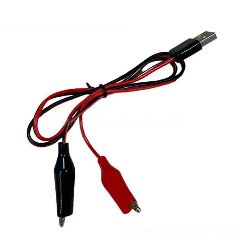 1-7 шт. Тестовые зажимы из крокодиловой кожи, зажим для USB-разъема, провод адаптера питания, кабель длиной 58 см, красный и черный