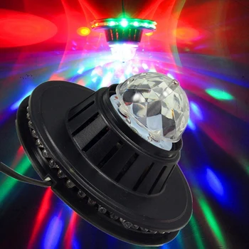 15 Вт мини-диско-светильник 48LED RGB для домашней вечеринки, настенная подсветка сцены, декоративная вспышка, лазерный цветной луч, музыкальный свет
