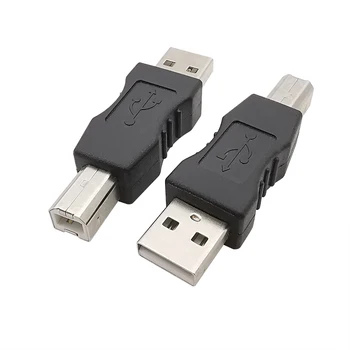 2.0 Тип A USB Мужской / женский в B женский принтер Адаптер для конвертера печати для USB-принтера Площадь соединения общественного транспорта