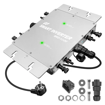 22-50 В постоянного тока в AC110V или 220 В Водонепроницаемый IP65 1200 Вт Сетка MPPT Микроинвертор для фотоэлектрической системы 36 В, доставка из ЕС, Бразилии, США