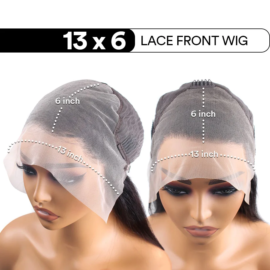 13x6 Париков с прямыми кружевами Спереди, предварительно выщипанные Человеческие волосы, 30-дюймовые HD Прозрачные Парики с кружевами спереди для чернокожих женщин, Бразильянки