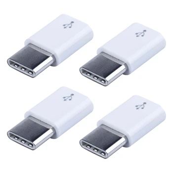 4X Универсальный Адаптер Передачи данных USB Type C 3.1 Male-Micro-USB 2.0 с 5-Контактным разъемом