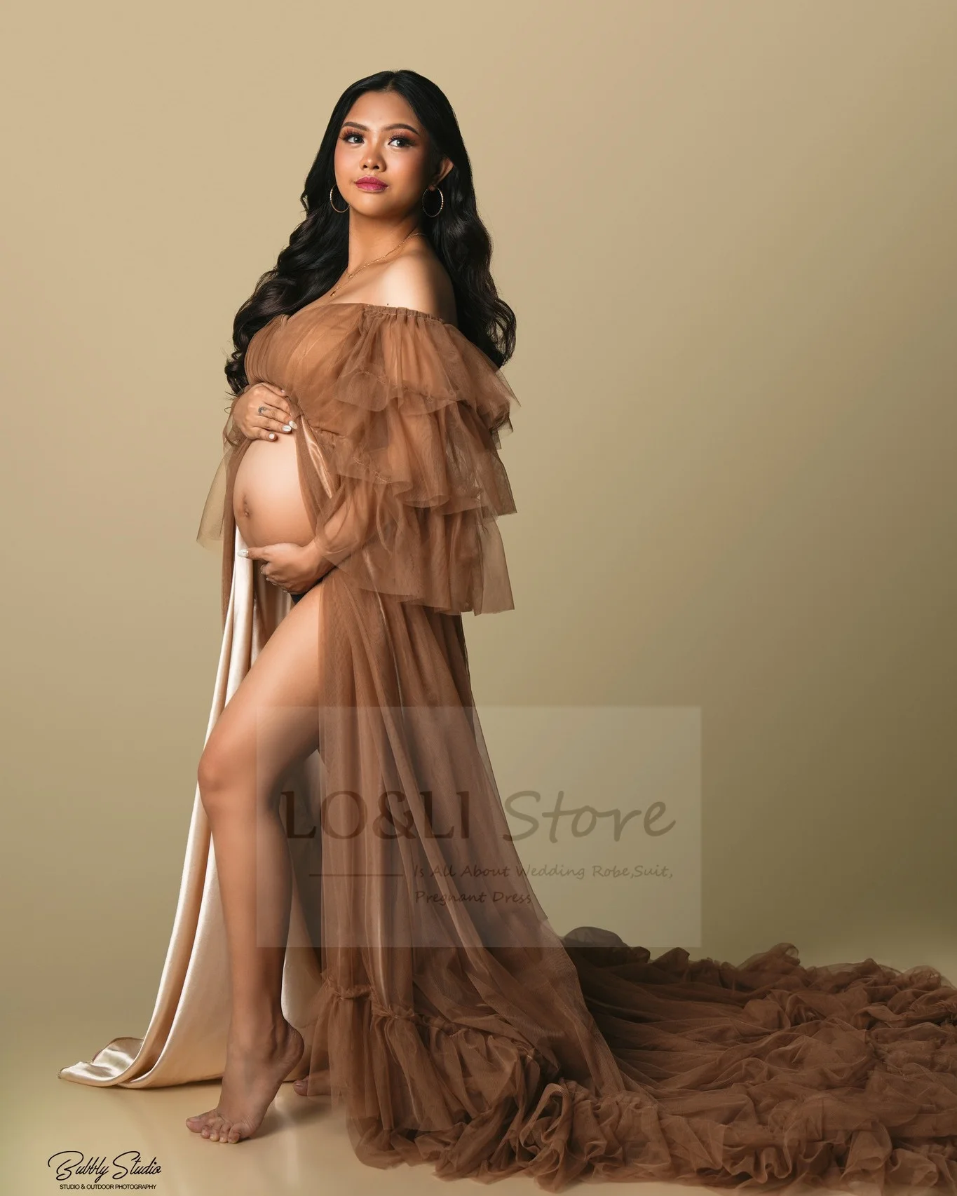Тюлевое бальное платье для беременных для фотосессии, сексуальное детское платье для душа, платья для беременных, Длинная женская одежда для фотосъемки беременных