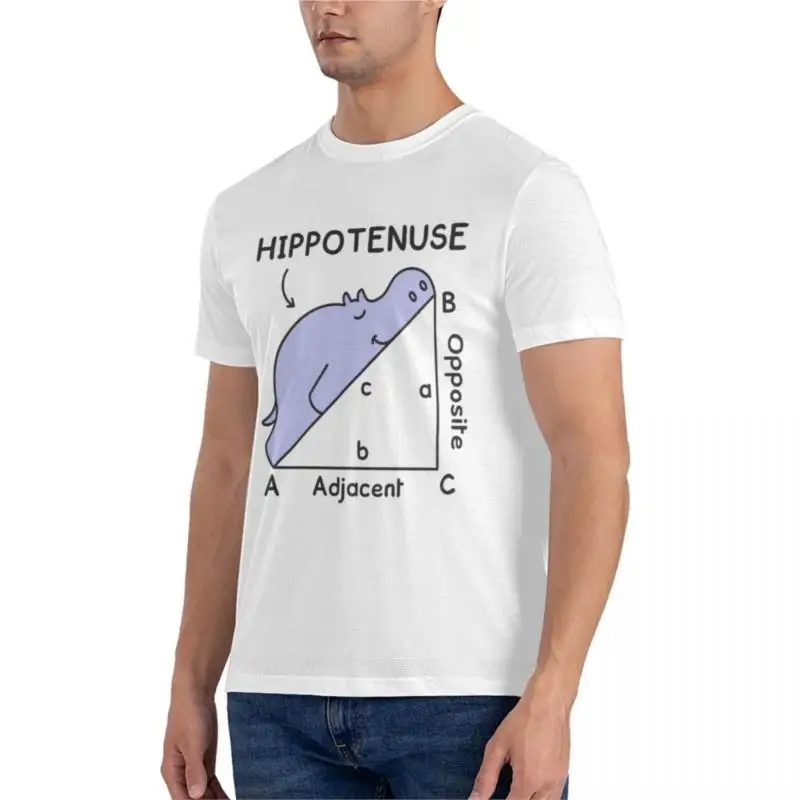 Гиппотенуза, Гипотенуза Математический каламбур Классическая футболка большие и высокие футболки для мужчин Мужская одежда спортивная рубашка футболка мужская