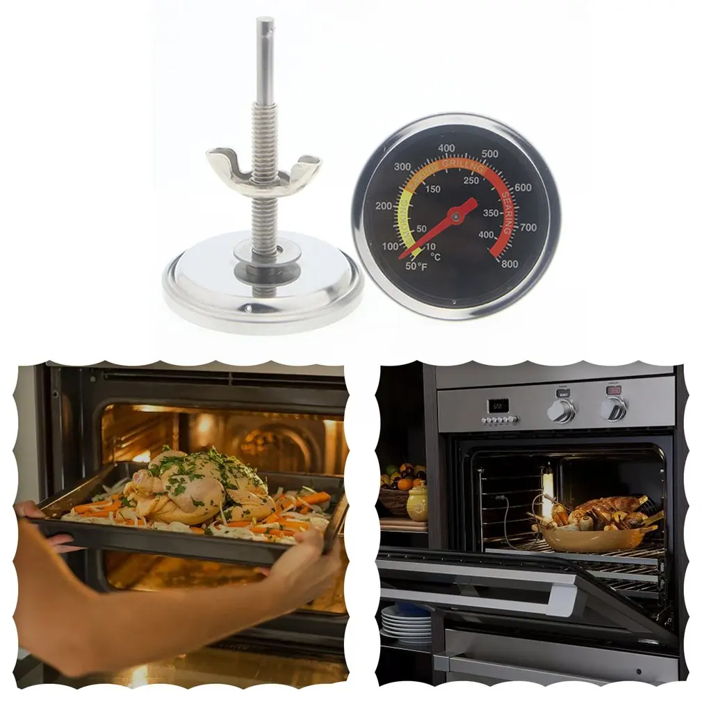 Термометр для барбекю для гриля, Датчик температуры духовки, Профессиональный Аксессуар для приготовления пищи из нержавеющей Стали