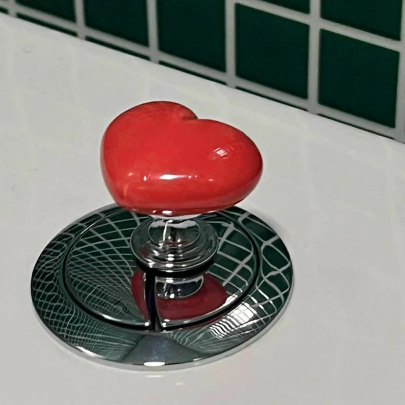 Кнопка для унитаза в форме сердца, кнопка для декора комнаты, кнопка для унитаза для купания, кнопка для смыва воды B9q1