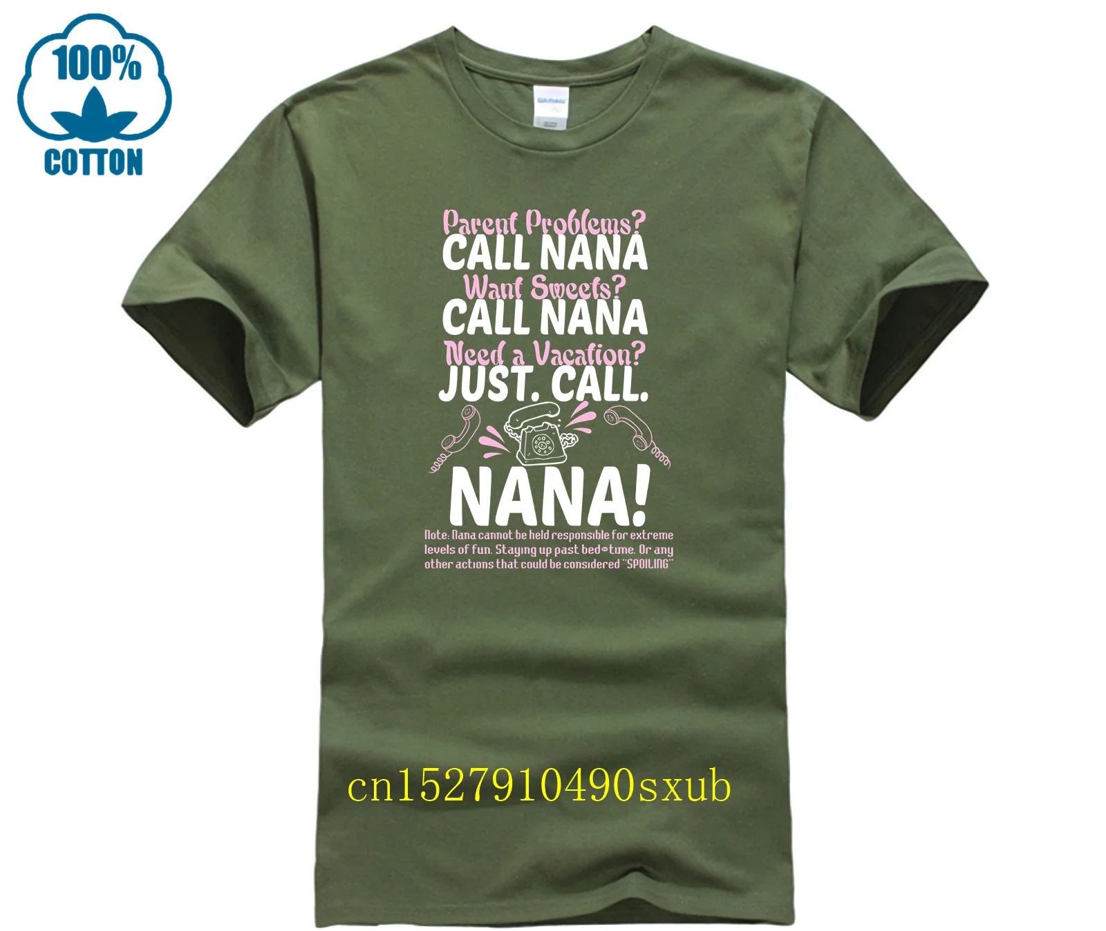 Футболка Just Call Nana, подарок на День матери