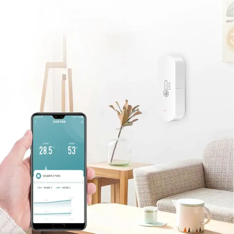 1 ~ 5ШТ Датчик температуры и влажности 1-Tuya, подключенный к дому термометр, работающий с помощником Smart Life Alexa