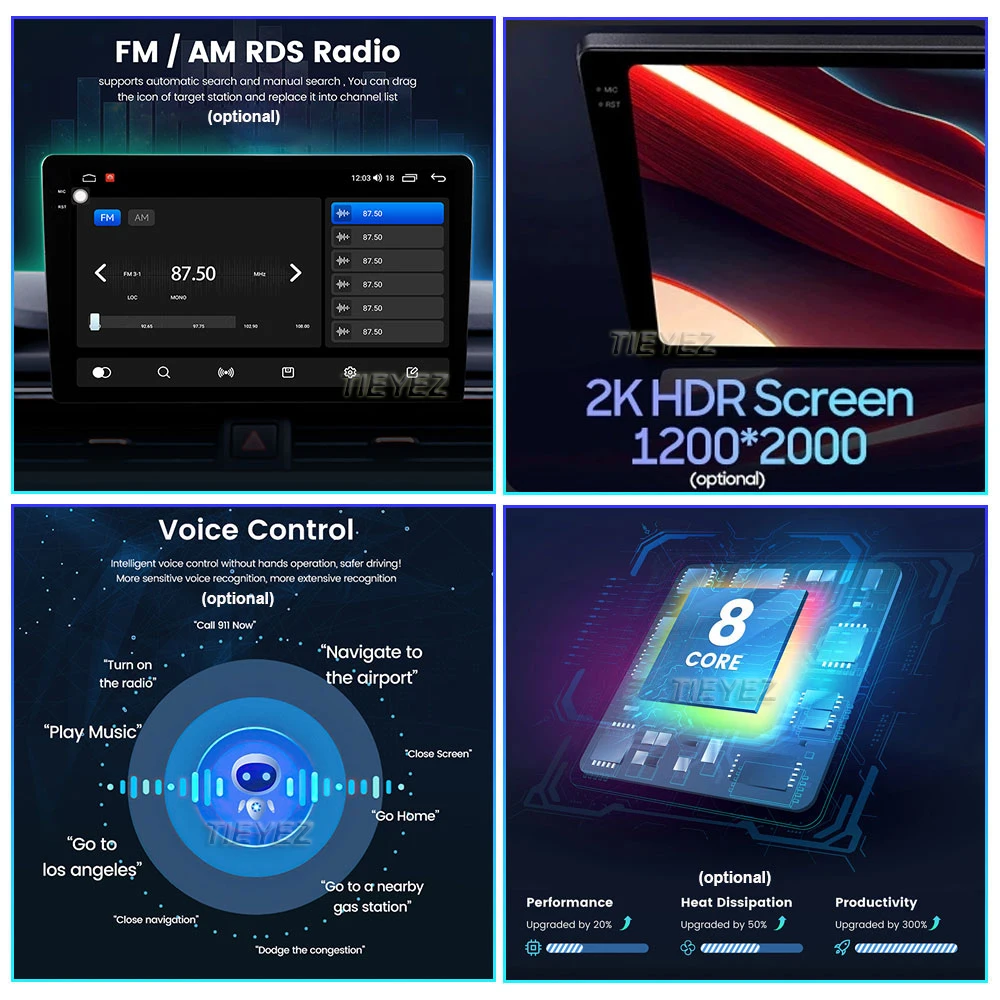 Android 13 Автомобильный Радиоприемник для Volvo S60 V70 XC70 2000-2004 8 + 128 Г Стерео Мультимедийный Видеоплеер GPS Аудио Навигация BT Carplay Auto