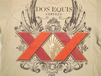 Dos Equis XX Cerveza Импорт пива мексиканского производства, футболка для студенческой вечеринки M