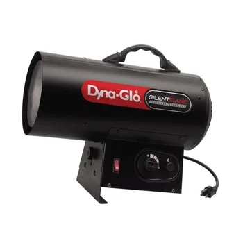 Dyna-Glo 60,000 BTU Для помещений /улицы, бесшумный портативный пропановый (LP) обогреватель с принудительным вентилятором