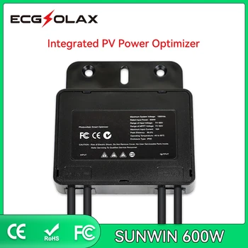 ECGSOLAX Встроенный Оптимизатор фотоэлектрической мощности MPPT 60 В 600 Вт Вход IP67 Мониторинг Солнечной панели в режиме реального времени С ограничением напряжения Защита от горячих точек