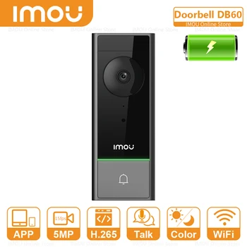 IMOU Открытый Водонепроницаемый Беспроводной Дверной Звонок Alexa Аккумуляторная Батарея С Перезвоном Для Защиты Домашней Безопасности Smart Home Intellig