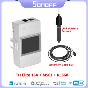 SONOFF TH Elite 16A/20A WiFi Smart Switch ЖК-дисплей Переключатель Контроля Температуры И Влажности Умный Дом Модуль Автоматизации