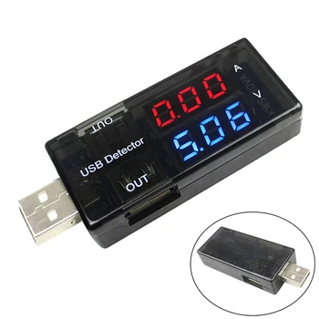 USB-тестер тока напряжения 0A-5A KWS-10VA Цифровой измерительный прибор с двойным настольным дисплеем Запчасти для электроинструментов