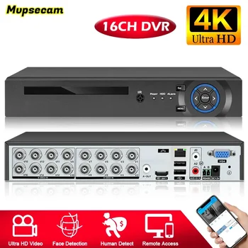 Xmeye Smart 16CH AHD/CVI/XVI/IP AHD DVR H.265 6В1 Гибридный 4K CCTV Цифровой Видеомагнитофон Для 8-мегапиксельной 5-Мегапиксельной Камеры Наблюдения 8TB HDD