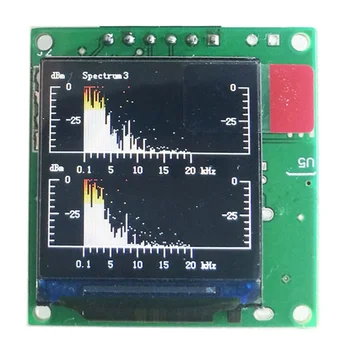 Анализатор музыкального спектра 1,3-дюймовый ЖК-дисплей MP3 Усилитель мощности Индикатор уровня звука Модуль ритмо-сбалансированного VU METER