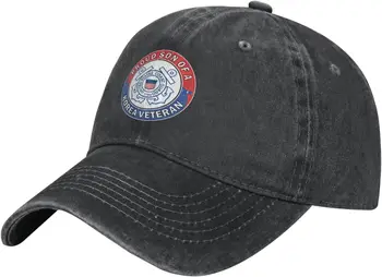 береговая охрана США Гордый сын корейского ветерана-дальнобойщика Шляпа-Бейсболка из промытого хлопка папины шляпы Военно-морские кепки