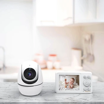 Беспроводной детский монитор домофон установить Smart HD видео двойной аудио Пэт камера AI аккумуляторная домашней безопасности ночного видения функция