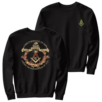 Братство людей. Крутые масонские толстовки Freemason из 100% хлопка, удобные повседневные мужские пуловеры с капюшоном, модная уличная одежда