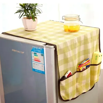 Бытовой Холодильник Пылезащитный чехол для холодильника Полотенце с карманами Сумки для хранения Стиральная Машина Водонепроницаемый Органайзер Подвесные сумки