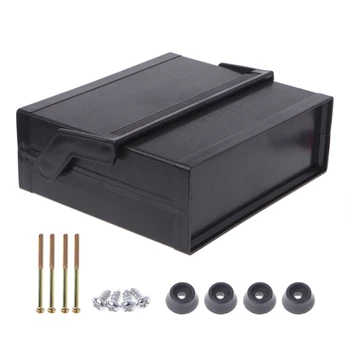 Водонепроницаемый пластиковый электронный корпус Project Box Черный 200x175x70 мм