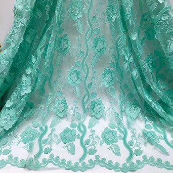 Гипюровая кружевная ткань 2020, Высококачественные Нигерийские кружевные ткани, Африканское Французское водорастворимое шнуровое кружево для платья