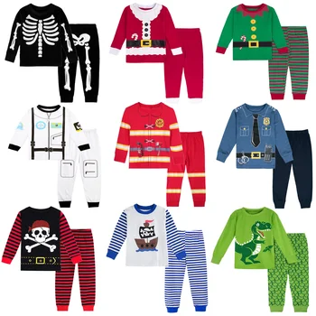 Детские костюмы на Хэллоуин и карнавал, забавная одежда для мальчиков, косплей пожарных и полиции, семейные вечеринки, рождественские костюмы