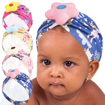 Детский звездный тюрбан, очаровательные и уютные детские шапочки-тюрбаны с цветами - мягкие головные уборы для новорожденных и привлекательности детской!