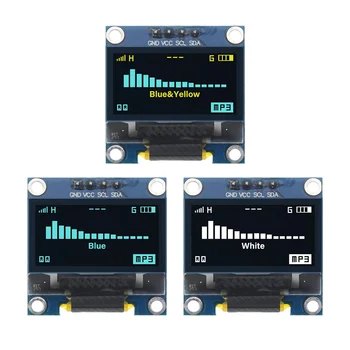 Желтый/Синий/Белый Цвет 128X64 Желто-Синий OLED LCD Светодиодный Дисплейный Модуль для Arduino 0,96 Дюйма I2C IIC Серийный Новый Оригинальный