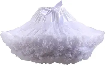 Женская нижняя юбка из мягкого пышного тюля для балетных танцев, короткие юбки-пачки, многослойные юбки-пачки для женщин