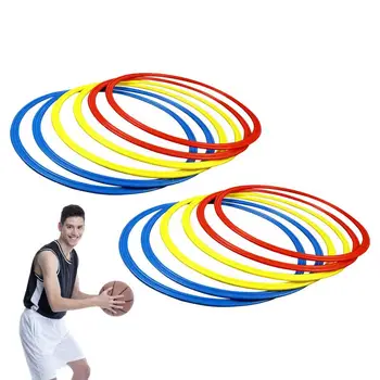 Кольца для тренировки скорости, детские круги для упражнений на скорость и ловкость, яркие цвета, спортивный аксессуар для баскетбола, тенниса и