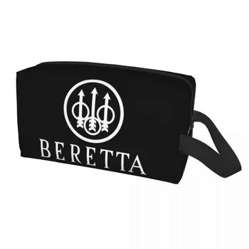 Косметичка Berettas Женская модная косметичка большой емкости для любителей военного оружия, косметичка для хранения косметики, сумки для туалетных принадлежностей