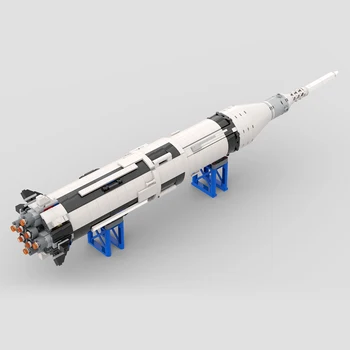 Космический полет MOC Saturn IB Space Saturn V Набор строительных блоков для ракеты-носителя Средней модели, Совместимые Кирпичи 21309, Игрушка в подарок