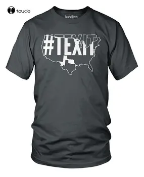 Летняя Крутая Мужская футболка #Texit Lone Star State Of Texas Сецессионное Движение Футболка Забавная Футболка На Заказ Aldult Teen Unisex