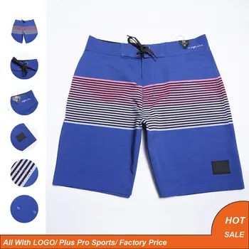 Мужские полосатые пляжные шорты Phantom Board Shorts, Быстросохнущие Водонепроницаемые Бермуды, Плавки для серфинга, Эластичный спандекс