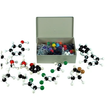 Набор молекулярных моделей для 444 ШТ., неорганическая и органическая химия, научные атомы PP, молекулярные модели, кодирующие атомы для детей
