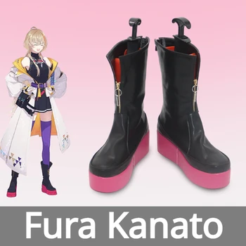 Обувь для косплея Fura Kanato Nijisnaji Vtuber, обувь на заказ, ботинки, реквизит для косплея на Хэллоуин, аксессуар для костюма, ролевая игра