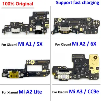 Оригинал Для Xiaomi Redmi 6 Pro/Mi A2 Lite A1 5X A2 6X A3 CC9e Разъем USB-Зарядного устройства Порт Для зарядки Микрофона Гибкий Кабель Запчасти