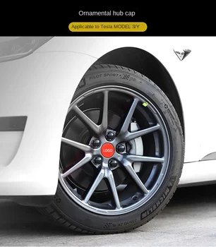 Применимо к центральной крышке колеса Tesla MODEL 3 / MODEL Y, логотипу автомобильного колеса, защитному чехлу с пятью когтями, аксессуарам для модификации