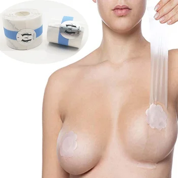 Прозрачная лента для подтяжки груди для больших грудей, подходящая для подтяжки женского платья или одежды, супертонкая прозрачная