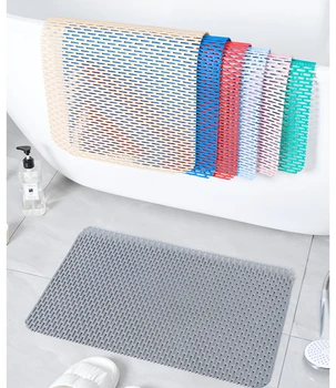 Противоскользящий коврик для ванной комнаты ПВХ коврик для пола в ванной, кухонный сращивающий водонепроницаемый коврик для пола
