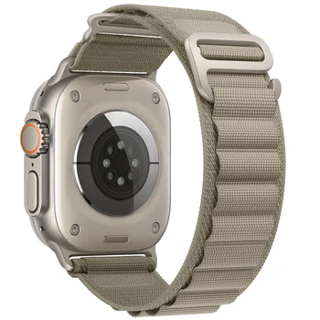 Ремешок Alpine loop для apple watch Ultra band 49/45/44/42/41/40/38 мм, Нейлоновый браслет iwatch series 9 5 4 3 6 7 8 se, ремешки