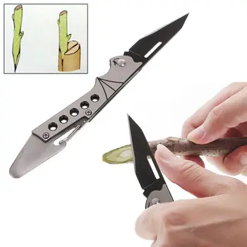 Садовый складной нож для прививки и обрезки саженцев из нержавеющей стали Inoc