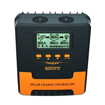Солнечный контроллер MPPT 30A 12 В 24 В Автоматическая адаптация контроллера зарядки свинцово-кислотной литиевой батареи для панели солнечных батарей