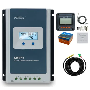 Солнечный Контроллер Заряда EPEVER 40A MPPT с Датчиком Температуры MT50 Remote Meter 12V 24V Auto Indentify Применяется для Свинцово-Кислотного Лития